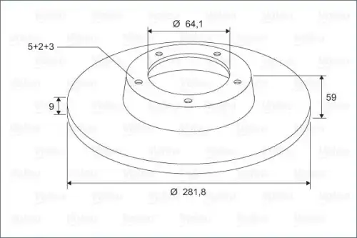 Тормозной диск VALEO 297284