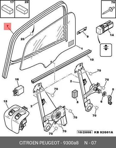 УПЛОТНИТЕЛЬ RH 9300 A8 PSA