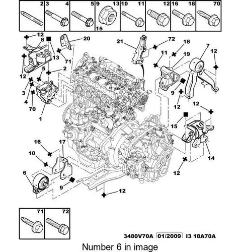 КРОН.КРЕПЛЕНИЯ LH INF-AV 1807 EK PSA