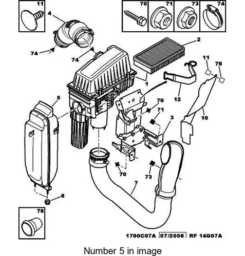  РЕЗОНАТОР ВОЗД. ФИЛЬТРА C8/JUMPY III 1426 3A PSA