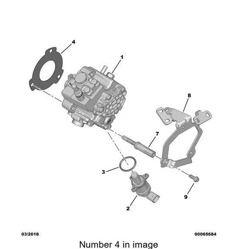прокладка ТНВД!\ Citroen С4/С5/С8 192728 PSA