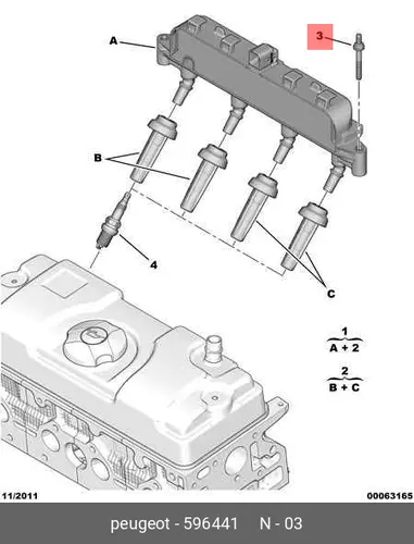  БОЛТ 6X100 IM45 L13/VIS COLONNETTE 6X100 5964 41 PSA