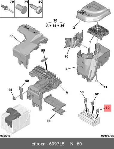 ПРЕДОХРАНИТЕЛЬ 25A ST 6997 L5 PSA