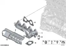 Коллектор выпускной BMW 11 62 7 810 182