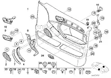 Ручка двери BMW 51 41 8 265 137