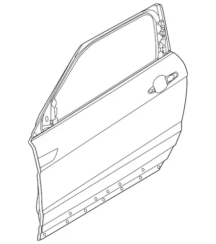 дверь передняя LR028555 LAND ROVER