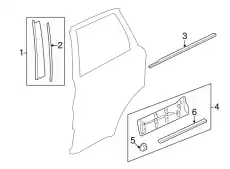  УПЛОТНИТЕЛЬ ДВЕРИ ПРАВЫЙ НАРУЖНЫЙ LR044768 LAND ROVER