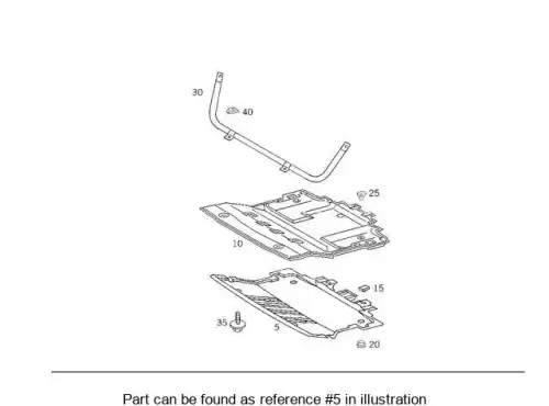 Protective Plate ! \MB 202 524 00 01