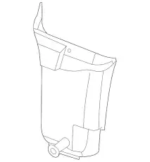 Подкрылок PORSCHE 98750457301