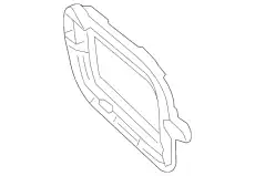 Кронштейн бампера заднего 95850577100 PORSCHE