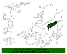 Ручка двери PORSCHE 95853188502
