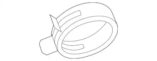 Ohr-Klemme 99951245700 PORSCHE