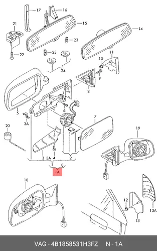 AUFNAHME 4B1858531H3FZ VAG