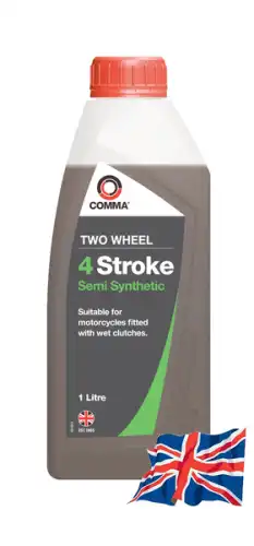 Моторное масло 4-х тактное COMMA TWO WHEEL FSTSS1L 10W-40 полусинтетическое 1 л