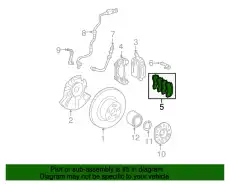 Тормозные колодки дисковые MB 004 420 07 20 41