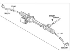 $РЕЕЧНЫЙ РУЛЕВОЙ МЕХАНИЗМ 57700B1400 HYUNDAI