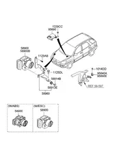 датчик угла поворота колеса 956903J100 HYUNDAI