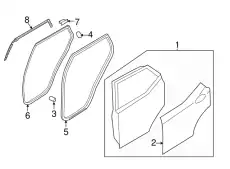 дверь 770042W010 HYUNDAI