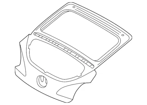 панель багажной двери 737002V011 HYUNDAI