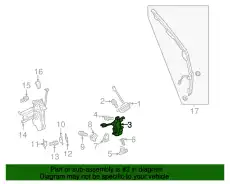 ЗАМОК БАГАЖНОЙ ДВЕРИ 5808A105 MITSUBISHI