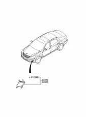 Фара противотуманная HYUNDAI / KIA 922023N510