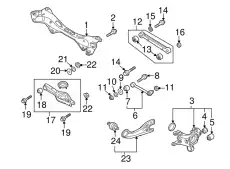 БАЛКА ЗАДНЕЙ ПОДВЕСКИ 554103U800 HYUNDAI