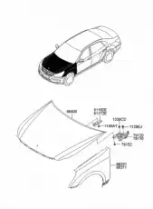 Крыло HYUNDAI / KIA 663103N000