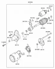 Стартер HYUNDAI / KIA 3610022810