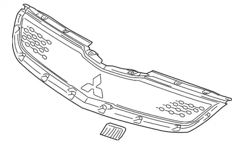 Решетка радиатора MITSUBISHI 7450A661