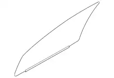  СТЕКЛО ПЕРЕДНЕЙ ДВЕРИ 5706A581 MITSUBISHI