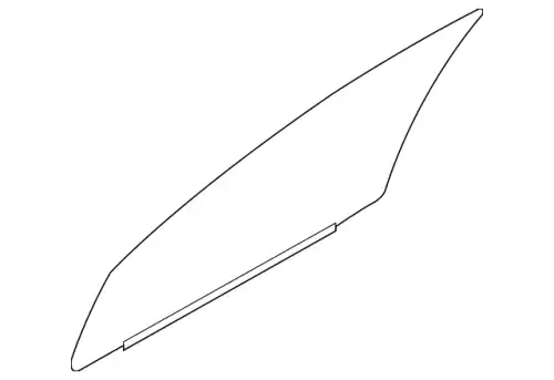  СТЕКЛО ПЕРЕДНЕЙ ДВЕРИ 5706A581 MITSUBISHI