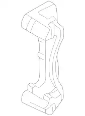 СУППОРТ ПЕРЕДНЕГО ТОРМОЗА MN102821 MITSUBISHI