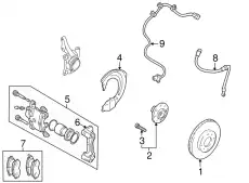 СУППОРТ ПЕРЕДНЕГО ТОРМОЗА MN102821 MITSUBISHI