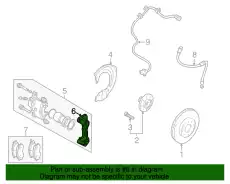 СУППОРТ ПЕРЕДНЕГО ТОРМОЗА MN102821 MITSUBISHI