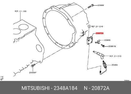 Цилиндр сцепления MITSUBISHI 2348A184