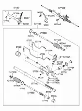 Рулевая рейка HYUNDAI / KIA 5772526200