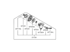 шкив натяжителя ремня грм 977042D520 KIA