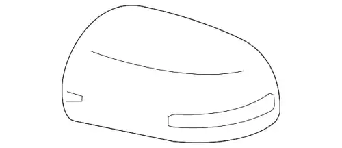 COVER ASSY, OUTER MIRROR 7632B412WA MITSUBISHI
