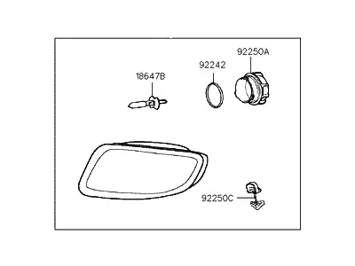 Фара противотуманная HYUNDAI / KIA 9220127500