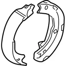 Тормозные колодки барабанные KIA 583053QA00