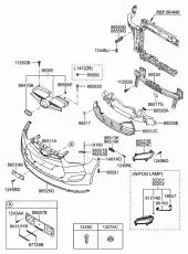 Решетка бампера HYUNDAI / KIA 865602V000
