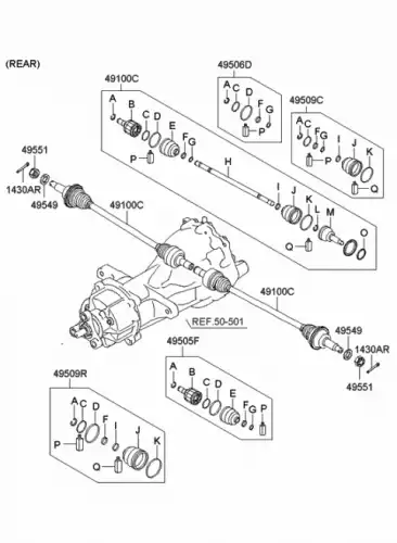 ПЫЛЬНИК ШРУСА 496092BA00 HYUNDAI