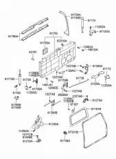 Ручка двери HYUNDAI / KIA 8126026000