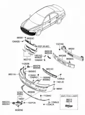молдинг бампера 865903K000 HYUNDAI