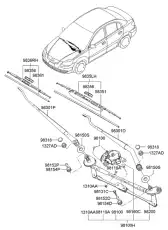 Щетка стеклоочистителя 983501G000 KIA