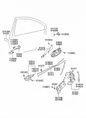 Ручка двери HYUNDAI / KIA 8366025000CA