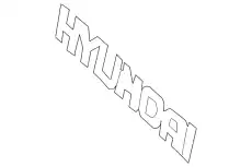 Эмблема HYUNDAI' 863101E000