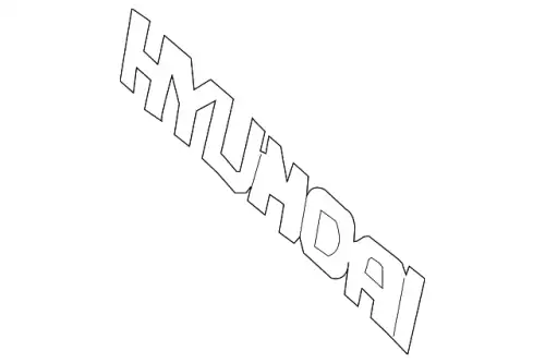 Эмблема HYUNDAI' 863101E000