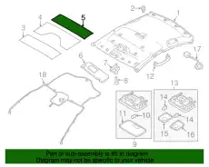 демпфер панели крыши 853051R000 HYUNDAI