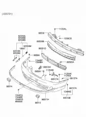 Решетка радиатора HYUNDAI / KIA 865512D100